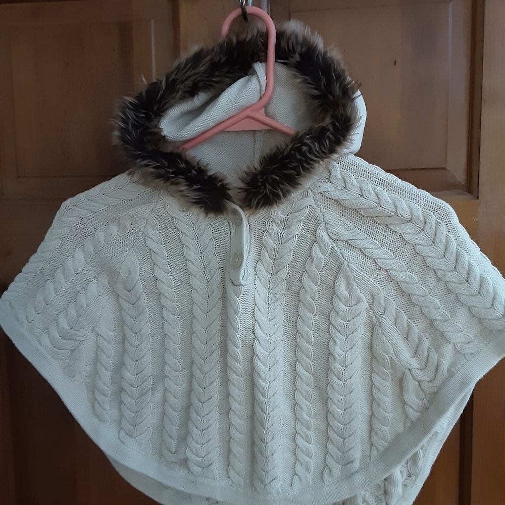 Emma's Garden knit pobcho